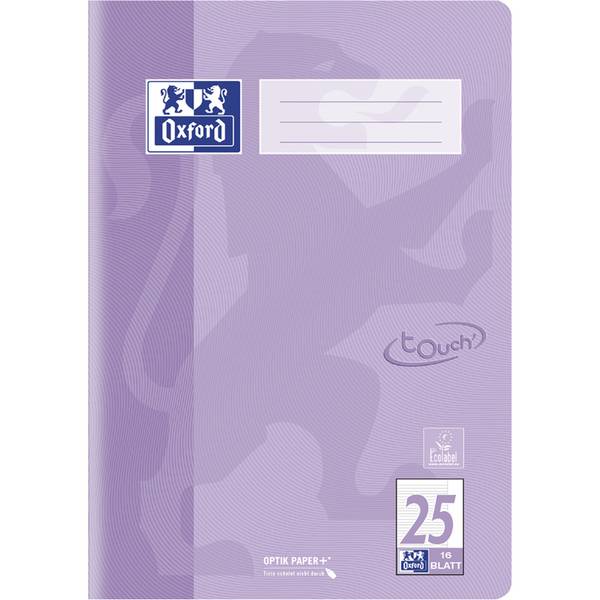 Oxford Schulheft TOUCH Lineatur 25 liniert DIN A4 - Bürokleinmaterial - A416