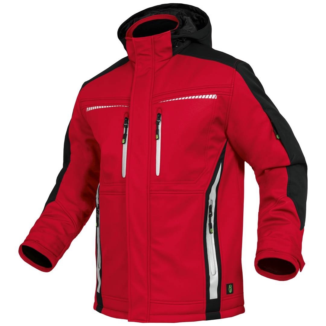 Leibwächter Winter-Softshelljacke Flex-Line Gr. 2XL rot/schwarz-0
