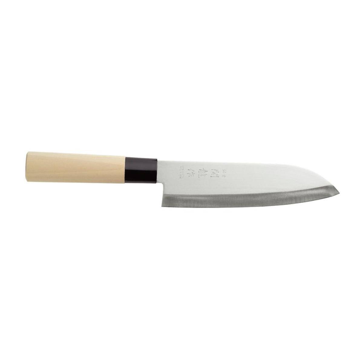 HENDI Japanisches Messer Santoku, Holz hell, (L)290mm-0
