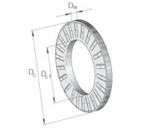 INA K89420 M Axial-Zylinderrollenlager Innen-Ø 100 mm Außen-Ø 210 mm 3,92 kg