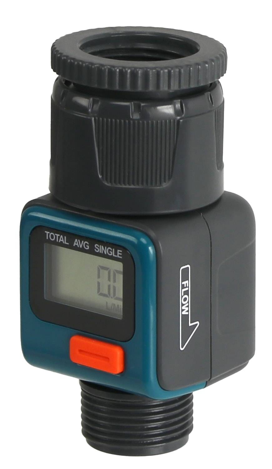 DAYGREEN Digitaler Wasserzähler DH-WT004, mit Adapter 1" u. 3/4"-1