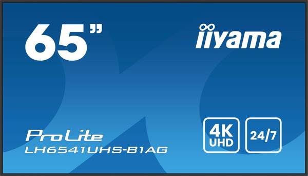 IIYAMA 164.0cm(65") LH6541UHS-B1AG 16:9 3xHDMI+USB IPS (Speditionsversand)