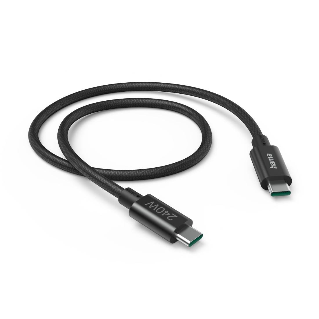hama 00201702 Ladekabel USB-C - USB-C, 240W, "Full-Featured", USB 3.2 Gen1, 5Gbit/s, 1,5m-2