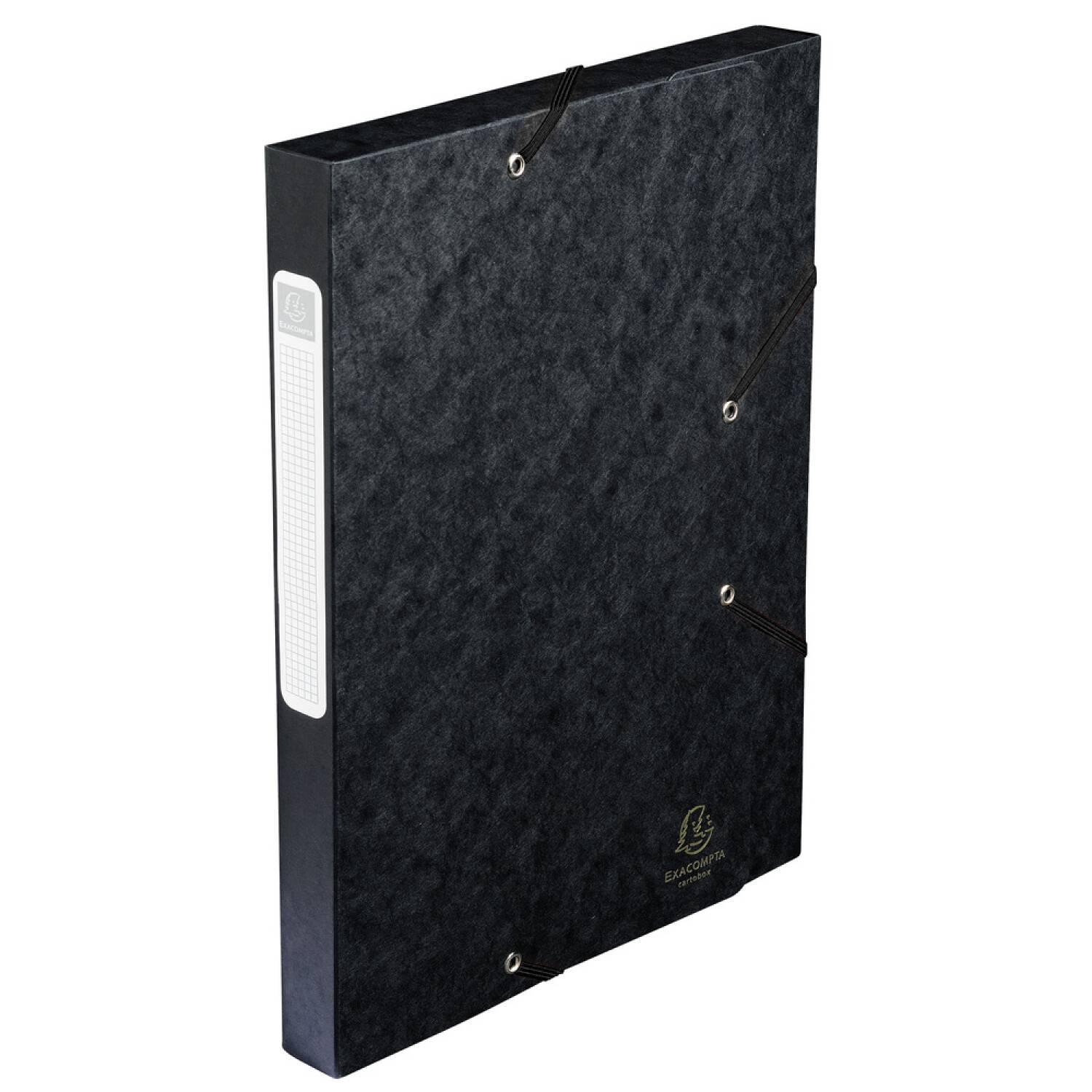 Dokumentenbox A4 Manila Karton schwarz 40 mm-3