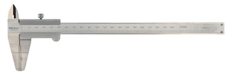Mitutoyo Nonius Klingen-Messschieber, 0-200mm, 0,05mm, Metrisch Nonius Messschie-0