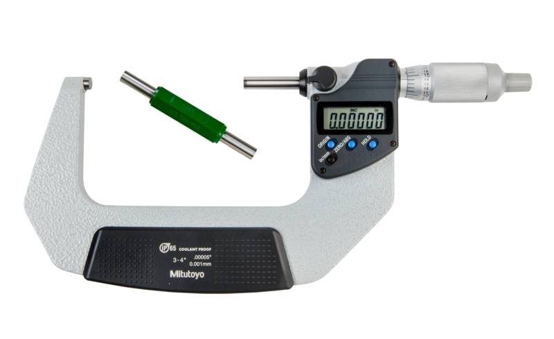 Digitale Bügelmessschraube IP65, Zoll/Metrisch 3-4", ohne Datenausgabe-0