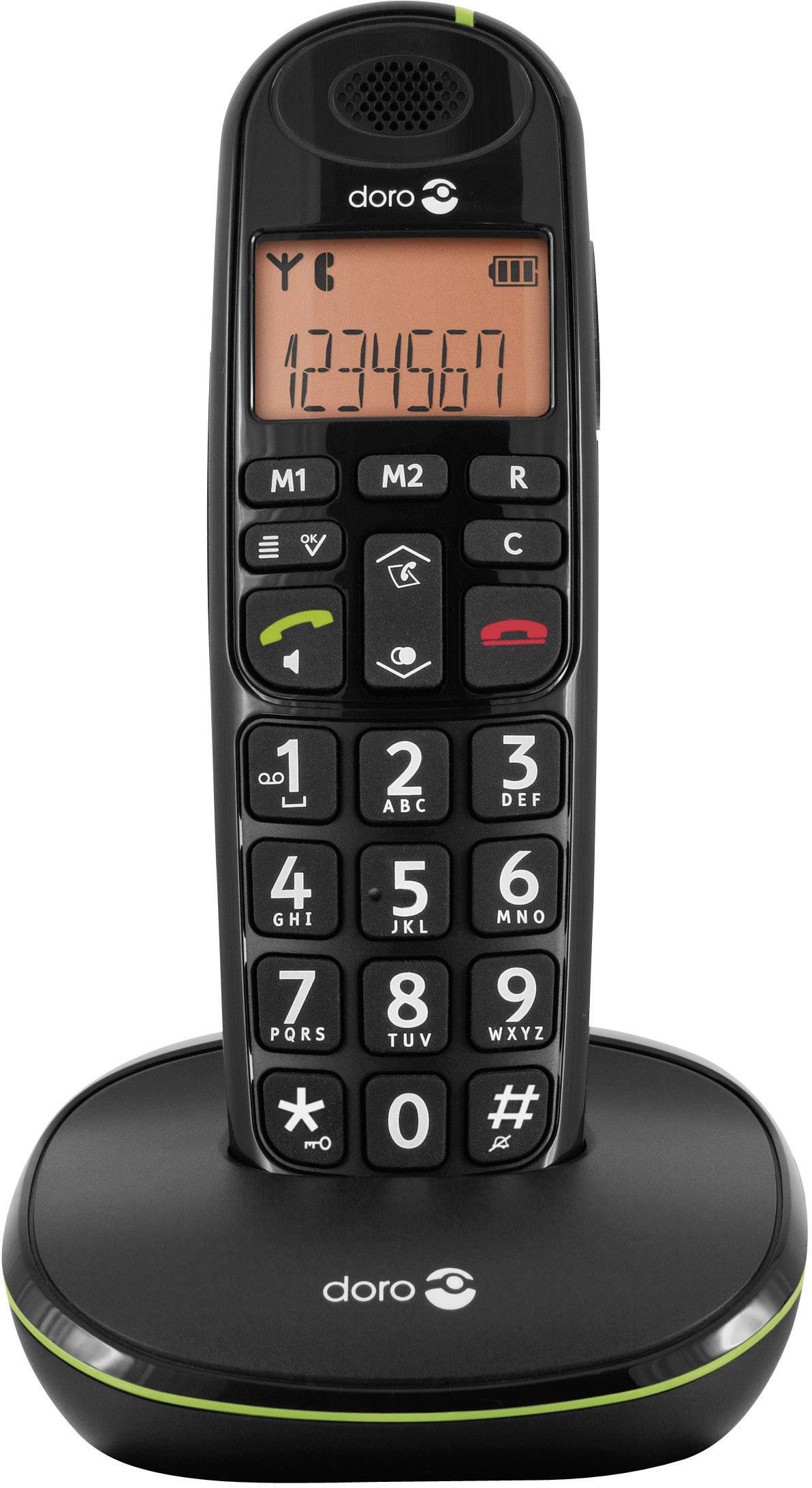 DORO PhoneEasy 100w - Schnurlostelefon mit Rufnummernanzeige-1