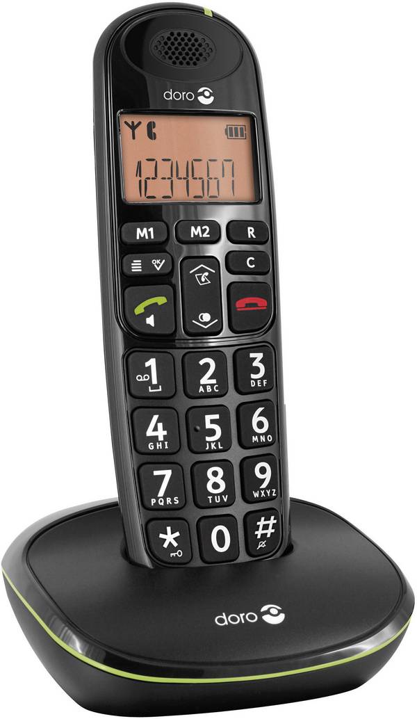DORO PhoneEasy 100w - Schnurlostelefon mit Rufnummernanzeige