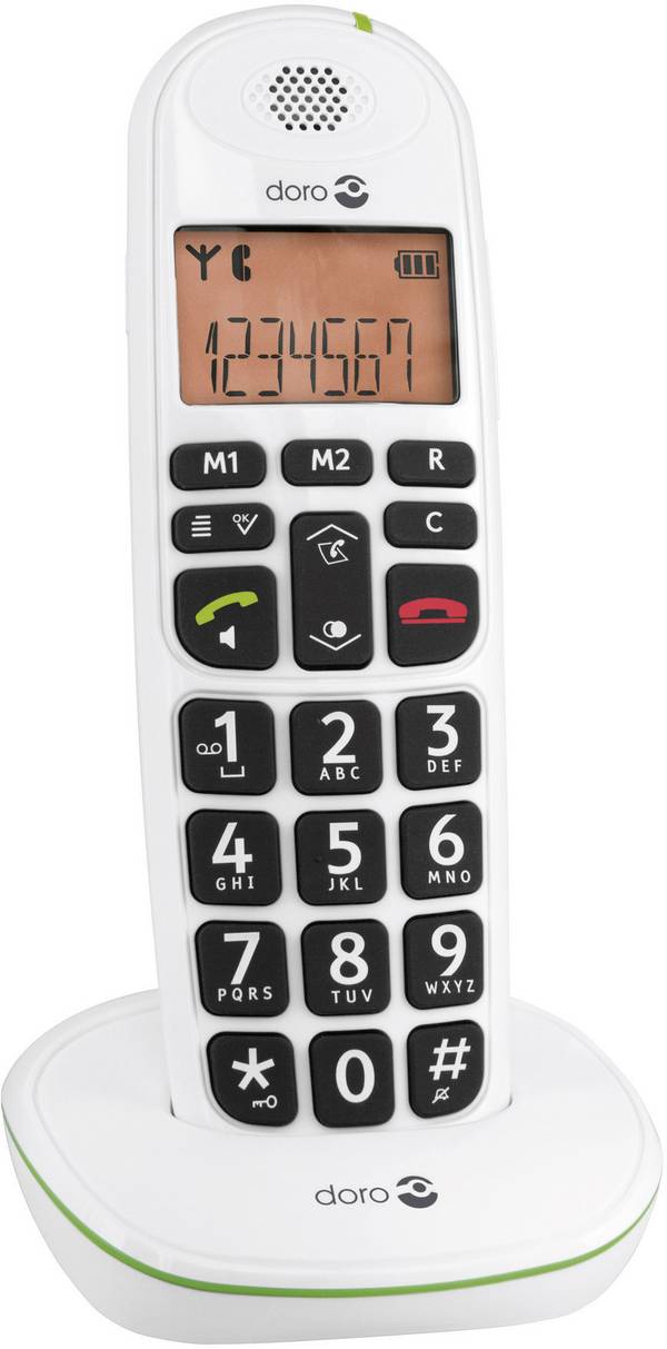 DORO PhoneEasy 100w - Schnurlostelefon mit Rufnummernanzeige