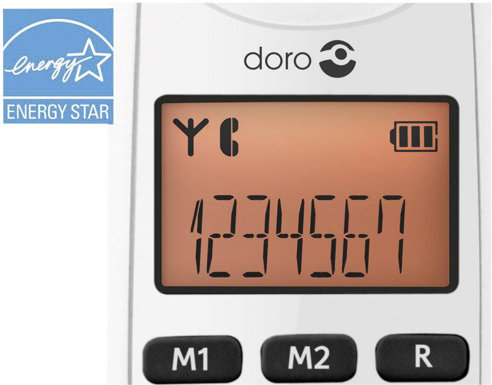 DORO PhoneEasy 100w - Schnurlostelefon mit Rufnummernanzeige-2