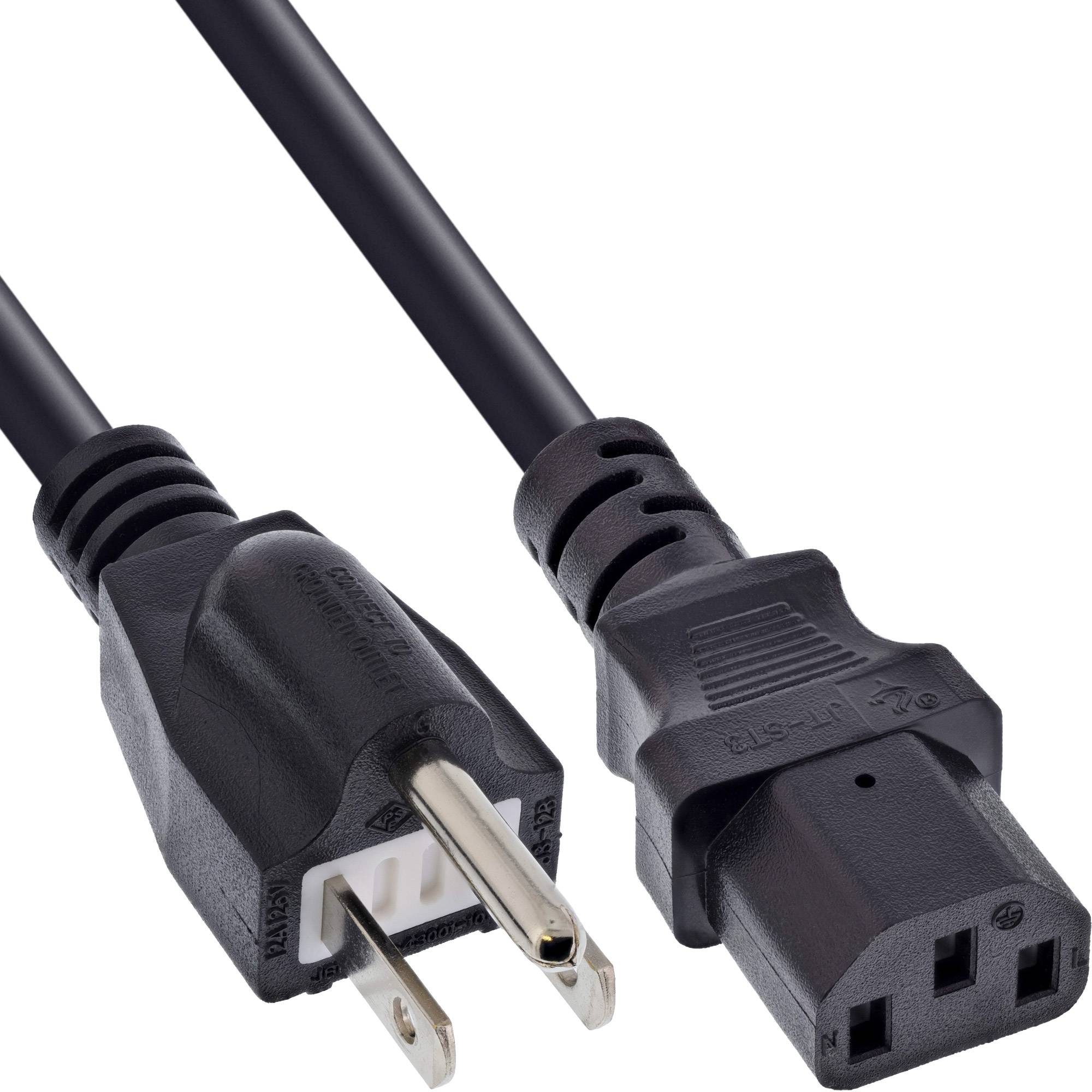 InLine® Netzkabel, Netzstecker Japan auf Kaltgerätestecker C13, 1,8m-0