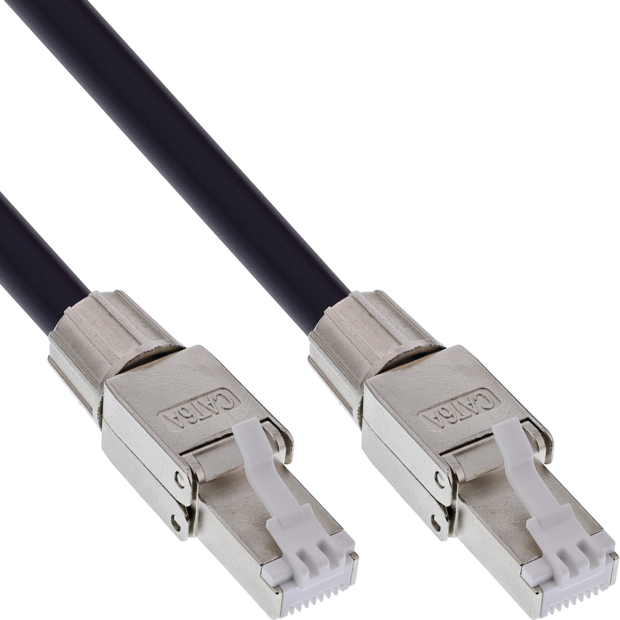 InLine® Netzwerk-Kabeltrommel Outdoor, Cat.6A PUR RJ45, 90m, schwarz-1