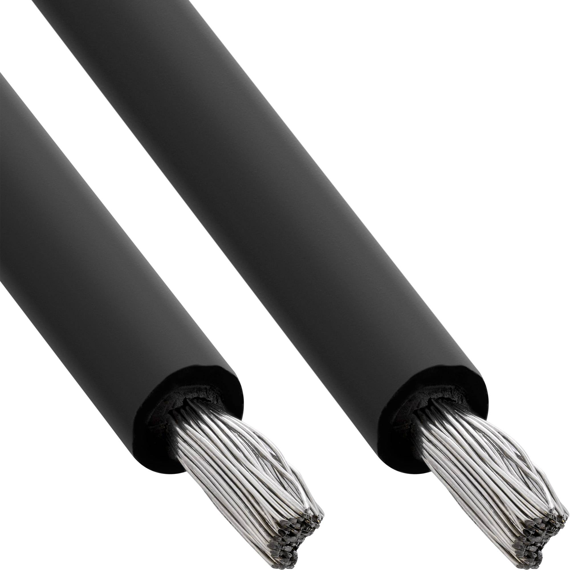 InLine® Solar Installationskabel Meterware H1Z2Z2-K 4mm² schwarz 50m Photovoltaik /-0