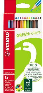 STABILO Farbstift GREENcolors 6019/2-121 sortiert 12 St./Pack.-0