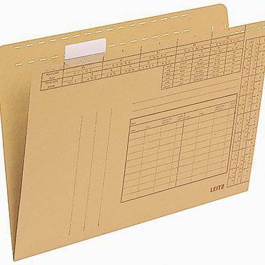 Leitz Einstellmappe 24350000 DIN A4 250g Natronkarton br 100 St./Pack.-0