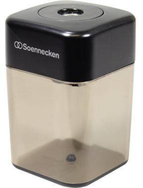 Soennecken Spitzdose 3399 einfach Metallspitzer schwarz/transparent-0