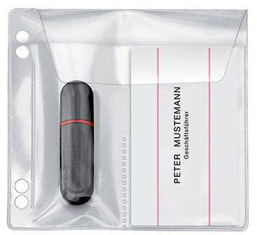 Veloflex USB Stick-Hülle 4377010 10x10cm PVC gk 5 St./Pack.-0