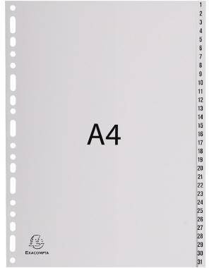Exacompta Register 1931E A4 PP 1-31 grau-0