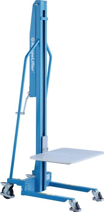 Minilifter MES m.PVC-Plattform Hubh.1500mm PU-Bereifung Trgf.100kg