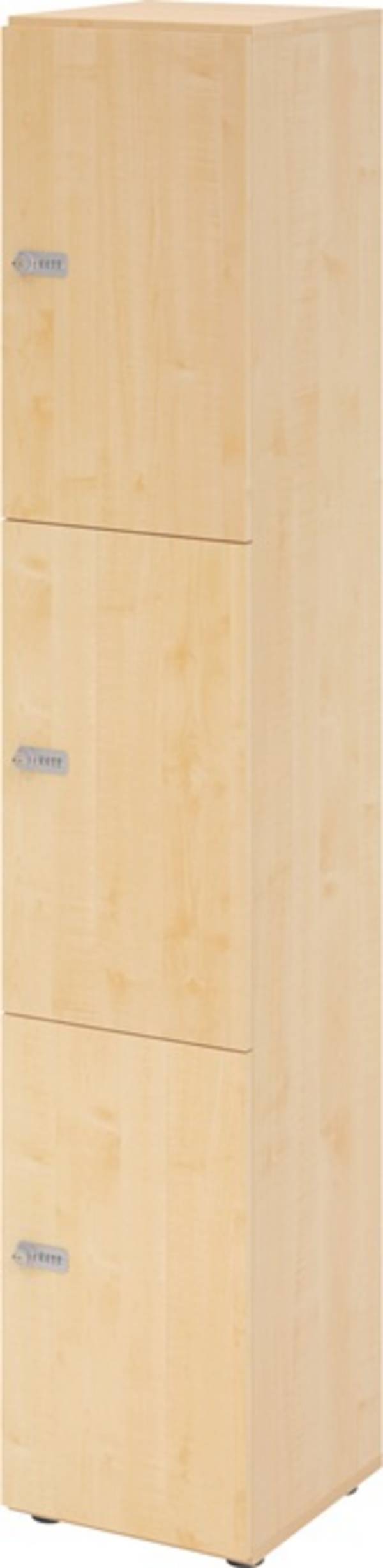 Schließfachschrank Zahlenschl.Ahorn/Ahorn H2156xB400xT420mm 3 Abt.HAMMERBACHER