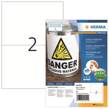 HERMA Etikett Outdoor 9541 210x148mm weiß 80 St./Pack.-0