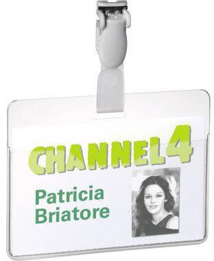 Namensschild 814719 60x90mm transparent 25 St./Pack.-1