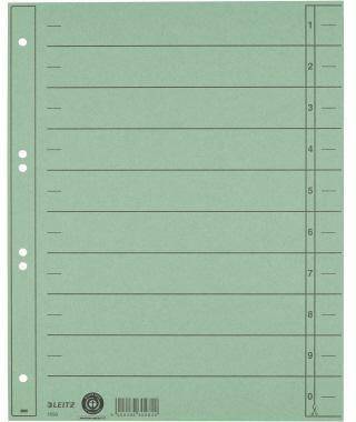 Leitz Trennblatt 16580055 A4 230g Karton grün 100 St./Pack.-0