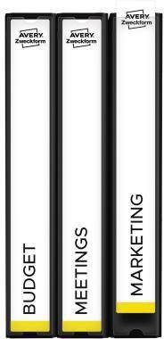 Avery Zweckform Einsteckrücken- schild C32267-25 weiß 125 St./Pack.-2