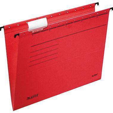 Leitz Hängemappe ALPHA 19850025 A4 oben/seitl. offen rot 25 St./Pack.-0