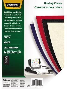 Fellowes Deckblatt Delta 5370104 DIN A4 weiß 100 St./Pack.-0