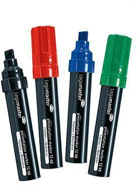 Legamaster Flipchartmarker TZ48 7-155594 4-12mm sort. 4 St./Pack.-0
