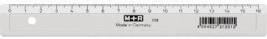 M+R Lineal 711160000 Kunststoff 16cm glasklar-0