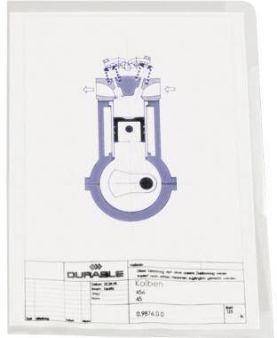 DURABLE Sichthülle 233919 DIN A4 0,15mm PVC tr 50 St./Pack.-0