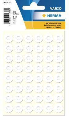 HERMA Verstärkungsringe 5816 12mm sk weiß 240 St./Pack.-0