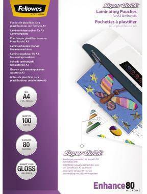 Laminierfolie Super Quick A4 80mic Querfomat 100 St./Pack.-0