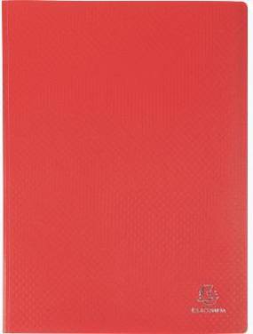 Exacompta Sichtmappe 8825E A4 PP 20Hüllen rot