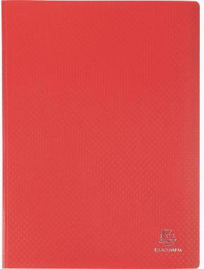 Exacompta Sichtmappe 8825E A4 PP 20Hüllen rot-0
