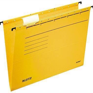 Leitz Hängemappe ALPHA 19850015 A4 oben/seitl. offen gelb 25 St./Pack.-0
