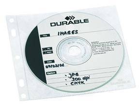 DURABLE CD/DVD Hülle COVER FILE 523919 PP transparent 10 St./Pack.-0
