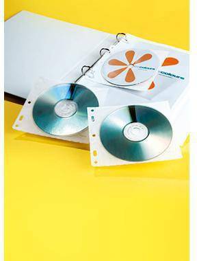 DURABLE CD/DVD Hülle COVER FILE 523919 PP transparent 10 St./Pack.-2