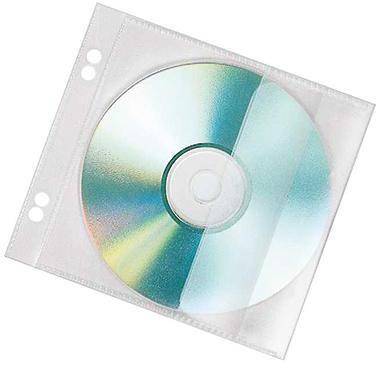 Veloflex CD/DVD Hülle 4366000 f. 1CD PP transparent 10 St./Pack.-0