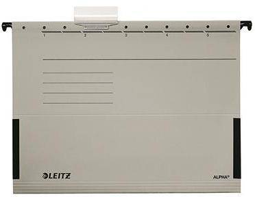 Leitz Hängetasche ALPHA 19860085 A4 Karton grau 25 St./Pack.-0