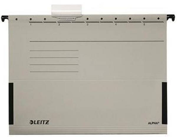 Leitz Hängetasche ALPHA 19860085 A4 Karton grau 25 St./Pack.