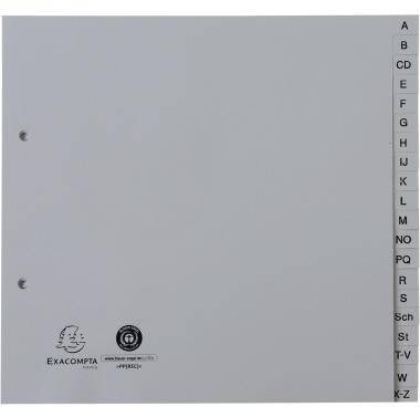 Exacompta Register 1723B 2/3 A4 PP A-Z grau-0