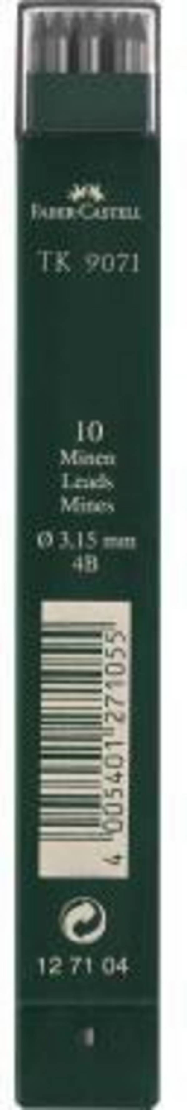Faber-Castell Fallmine TK 9071 127104 3,15mm 4B 10 St./Pack.