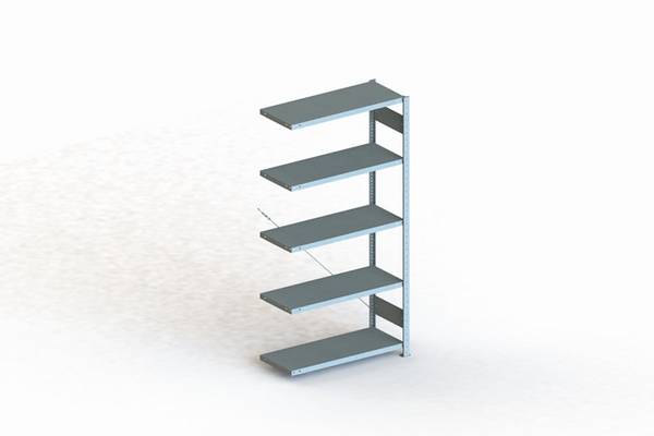 Steckregal CLIP 230 S3 H2000xB1000xT400mm Anbauregal verz.5 Stahlböden META