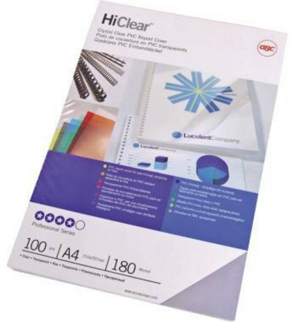 Einbanddeckel ClearView DIN A4 PVC 100 St./Pack. - Artikel: 125051500