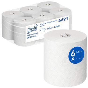 Scott Handtuchrolle Essential 6691 350m weiß 6 St./Pack.-0