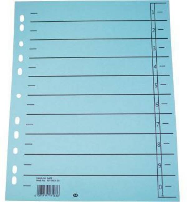 Soennecken Trennblatt oeco 1457 A4 230g Karton bl 100St.