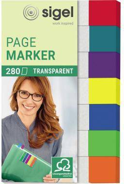SIGEL Haftmarker HN677 50x84mm sortiert 7x40 Bl./Pack.-0